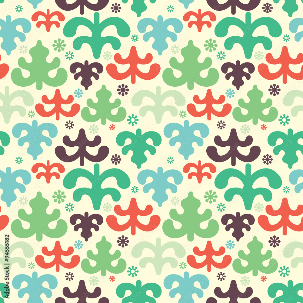 Vector seamless pattern of christmas tree Vector seamless pattern of christmas tree