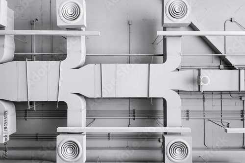 Air conditioner ventilation installation system in Building