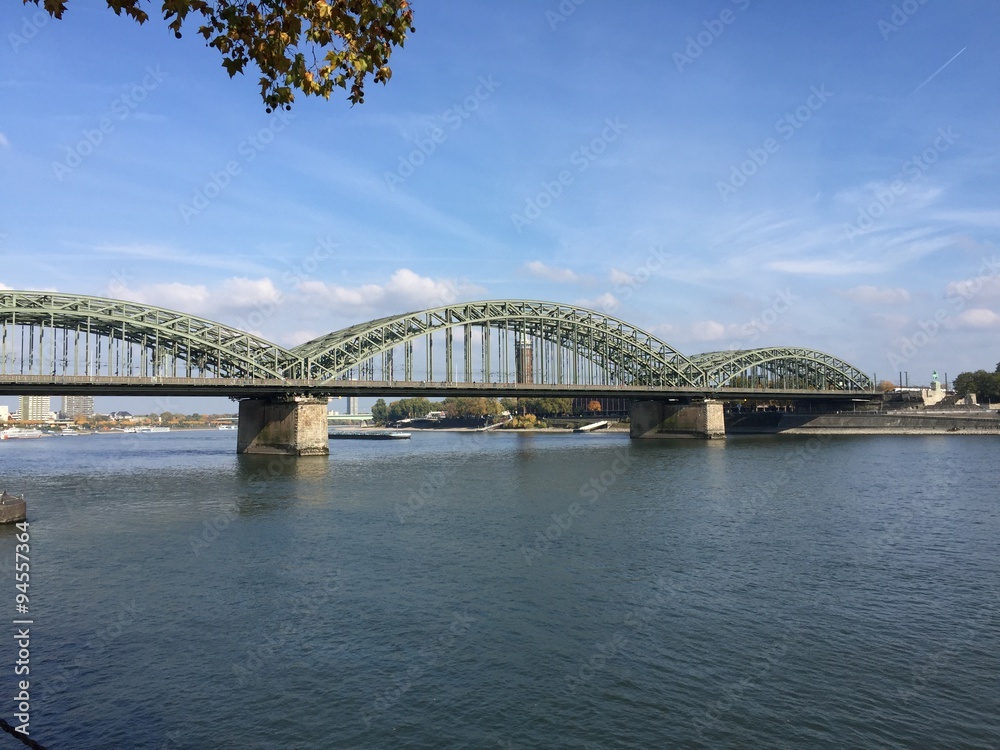 Naklejka premium View of Hohenzollern Bridge in Cologne