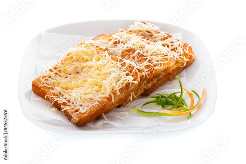 Hungarian Toast - Egg coated bread slice