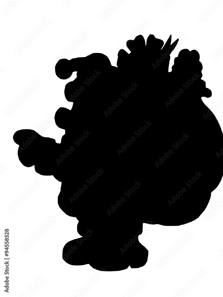 silhouette weihnachtsmann- sack silhouette weihnachtsmann- sack