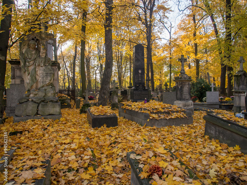 Obraz w ramie cemetery