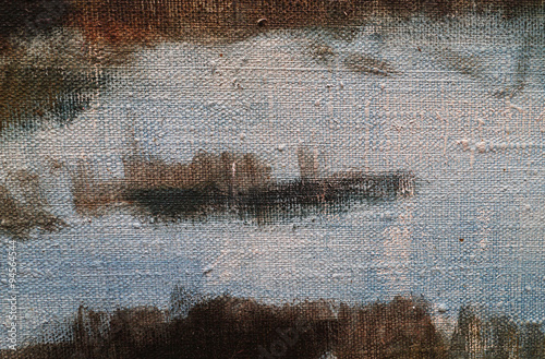 Detail of old canvas