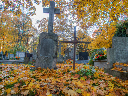 Obraz w ramie cemetery