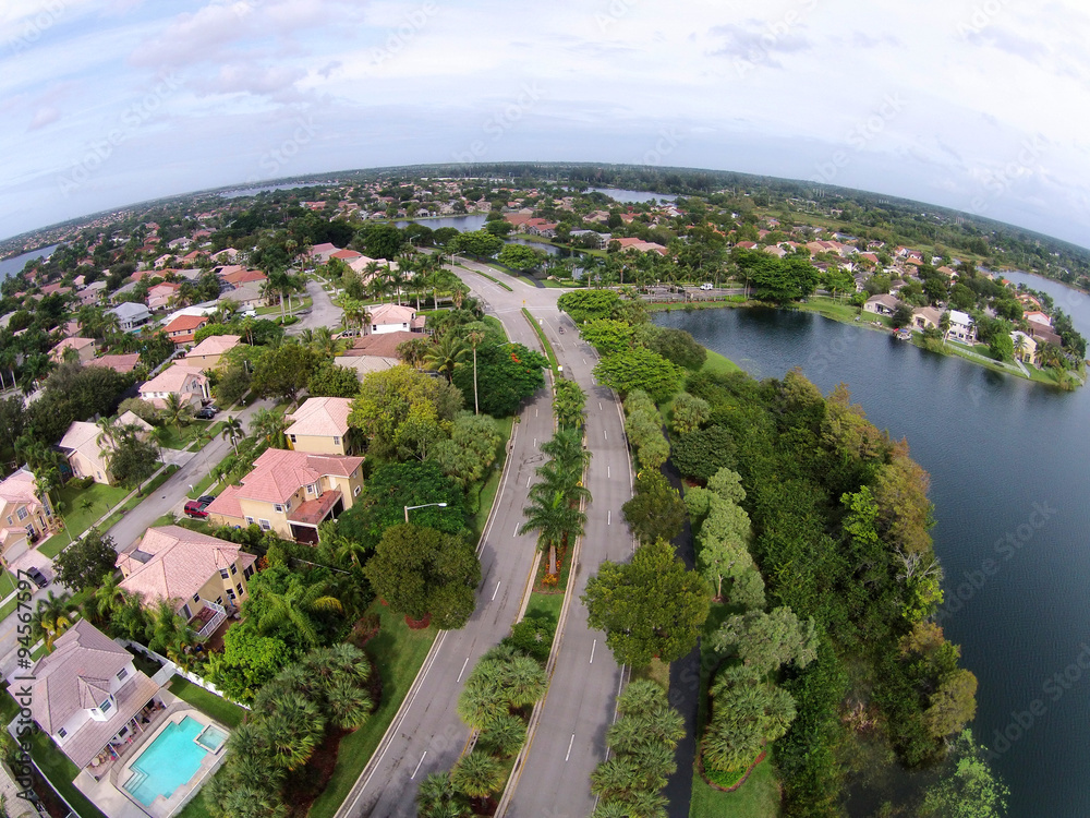 Florida homes seen from above