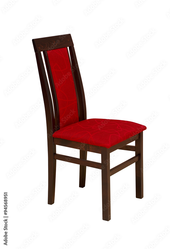 Wooden chair isolated on white background with clipping path Wooden chair isolated on white background with clipping path