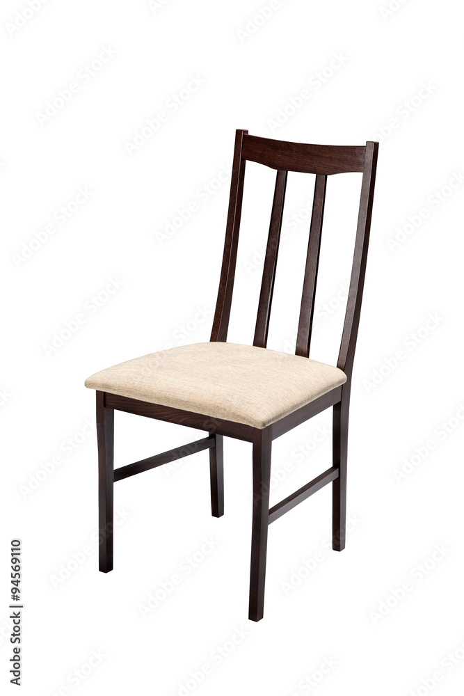 Wooden chair isolated on white background with clipping path Wooden chair isolated on white background with clipping path