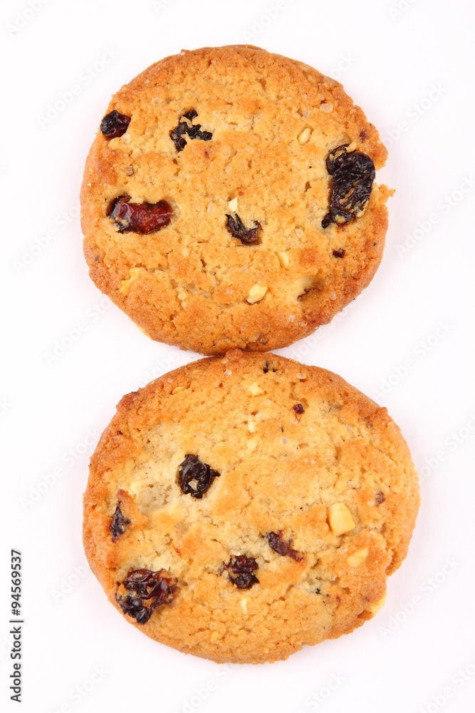 Two oatmeal cookies,