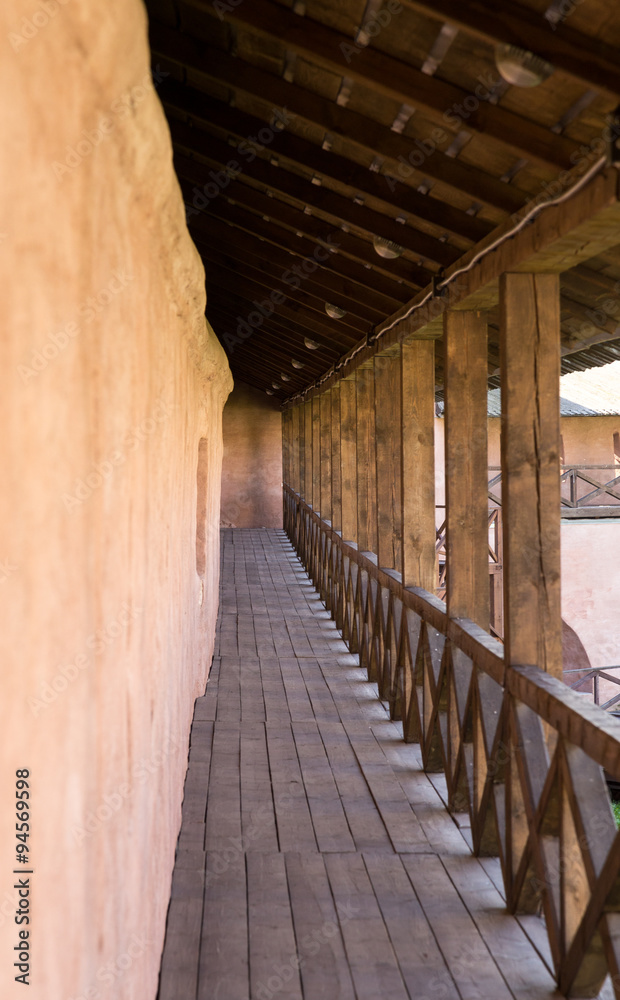 Walkway Along Fort Wall wood walkway