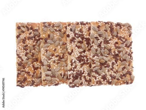 Foto biscuits with sunflower, sesame and flax seeds