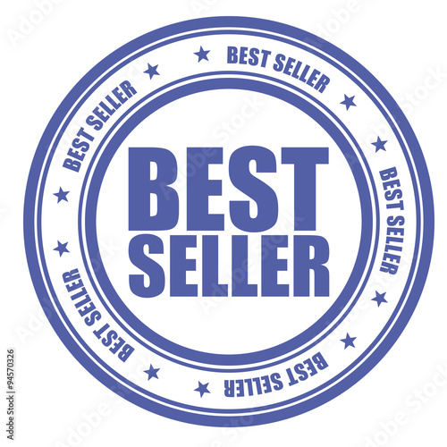 Blue stamp with words Bestseller