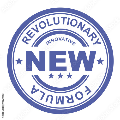 Revolutionary new formula - rubber stamp