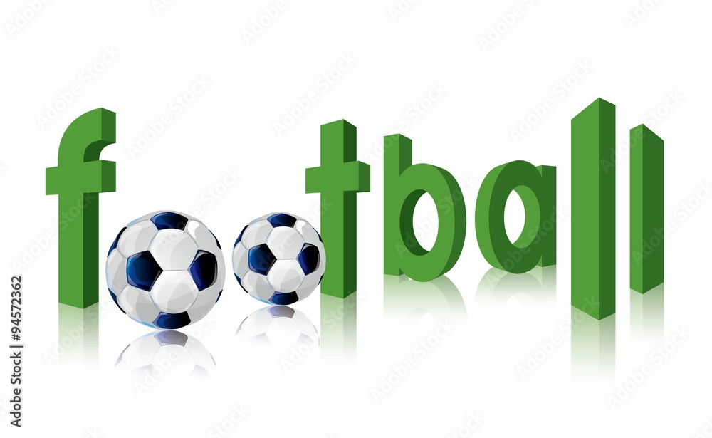 ootball print with black and white balls and word ootball print with black and white balls and word