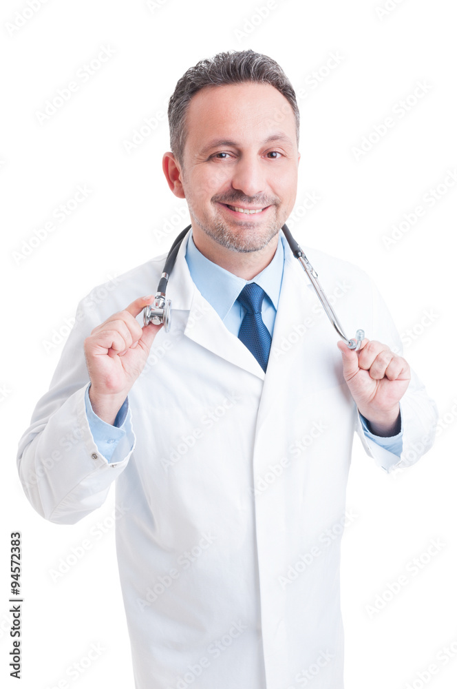 Friendly male pediatrician medic or doctor Friendly male pediatrician medic or doctor