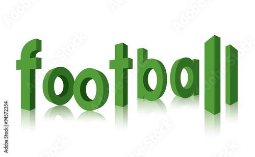 ootball print with black and white balls and word