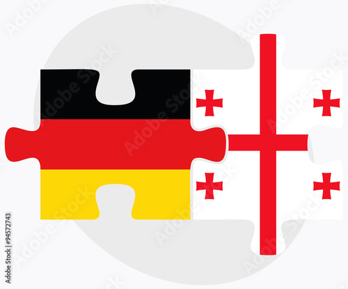 Germany and Georgia Flags