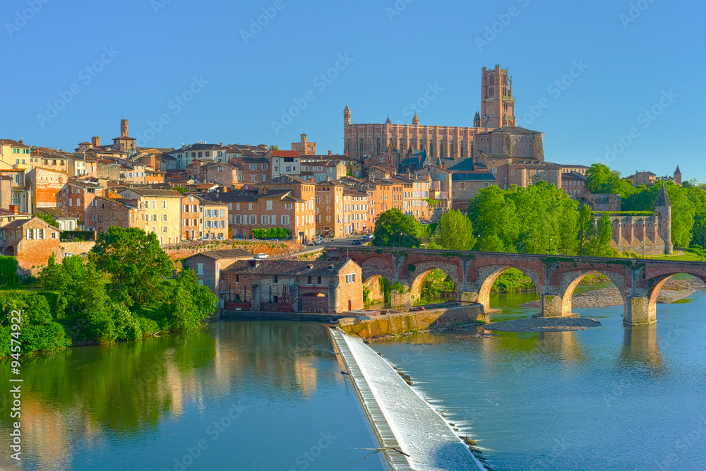 Albi in a summer sunny day