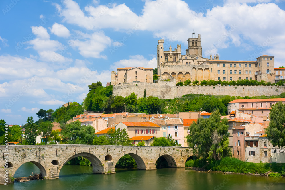 Beziers in a summer day