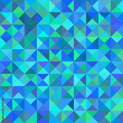Abstract blue vibrant triangular backgrounds. Abstract multicolored triangular background or pattern. Modern texture. For web and print