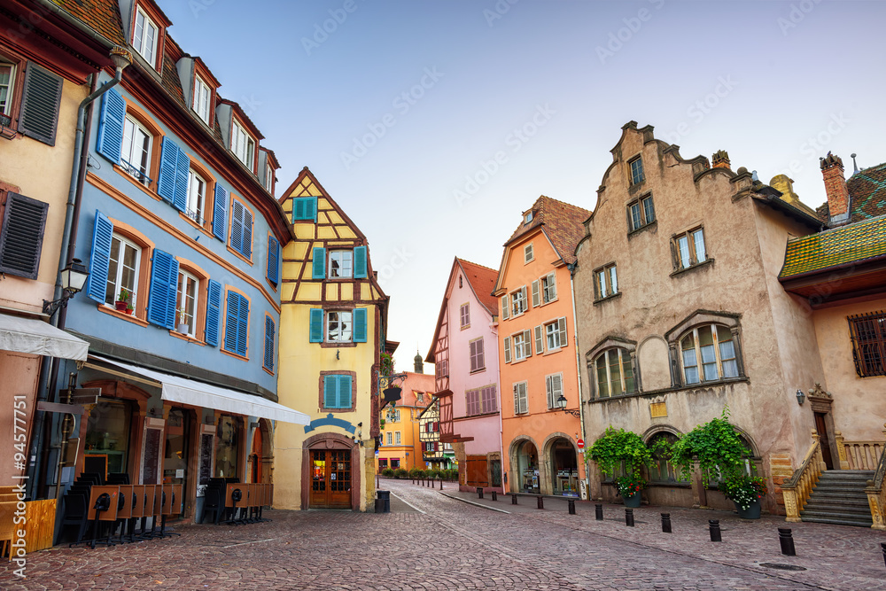 Colorful houses in Colmar, France
