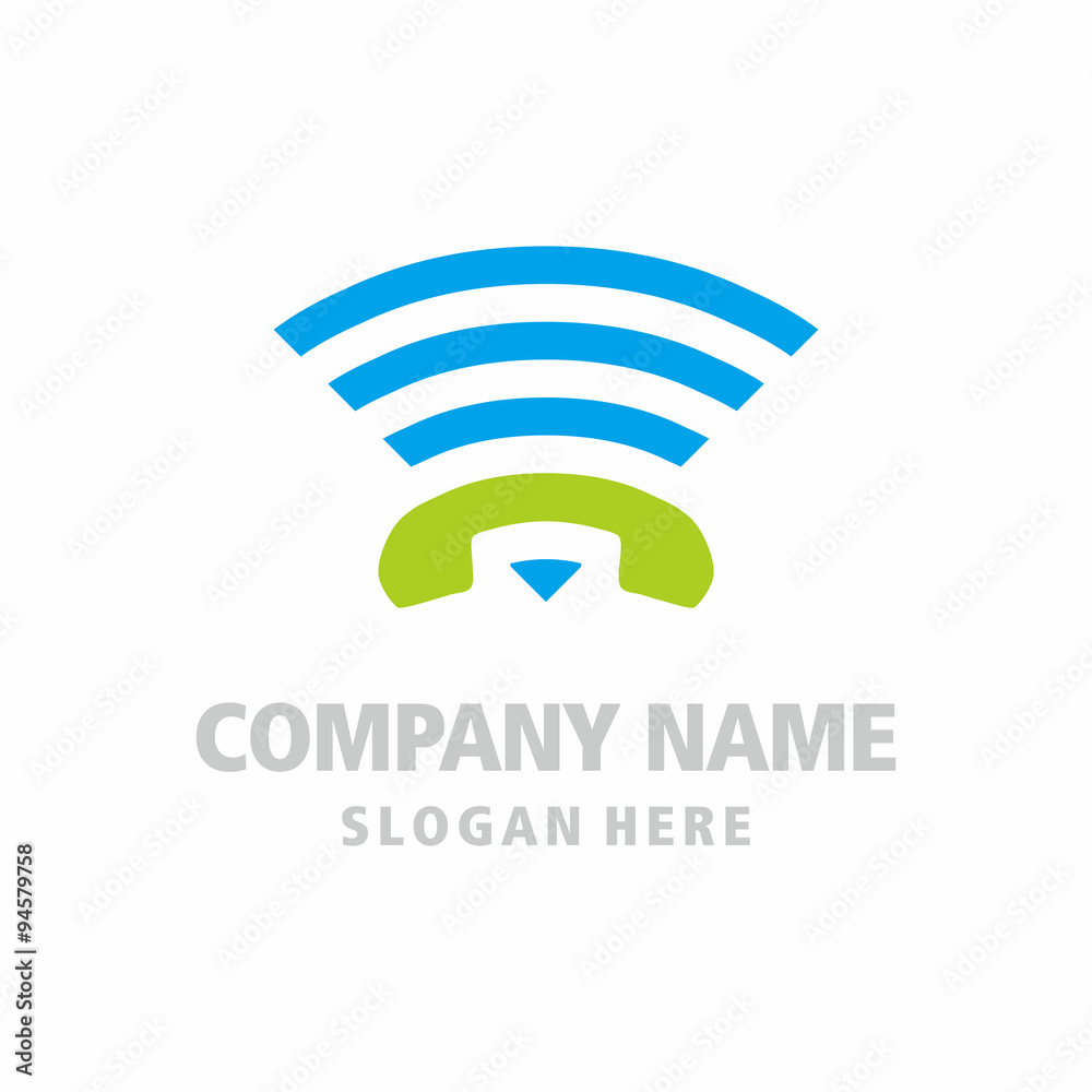 Phone Wifi logo icon Phone Wifi logo icon