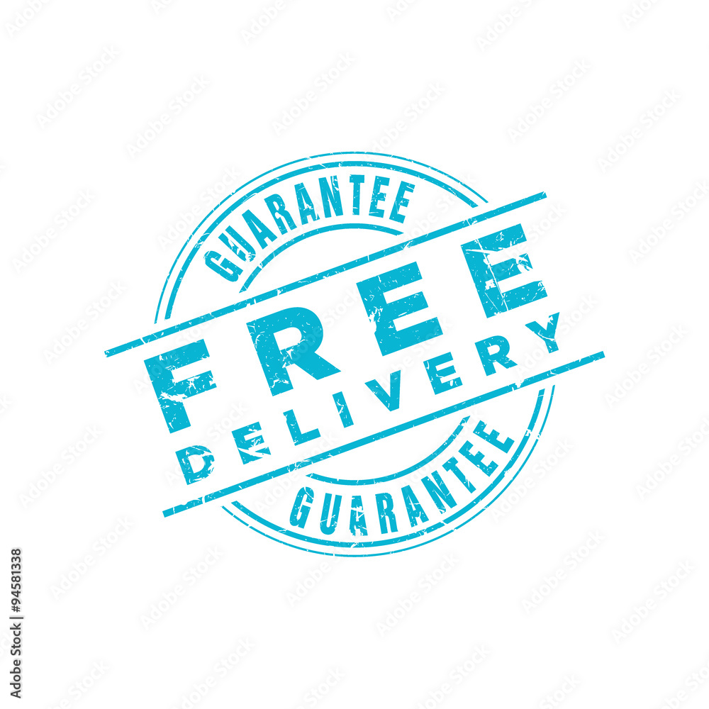 Fototapeta premium Vector Free Delivery Guarantee stamp