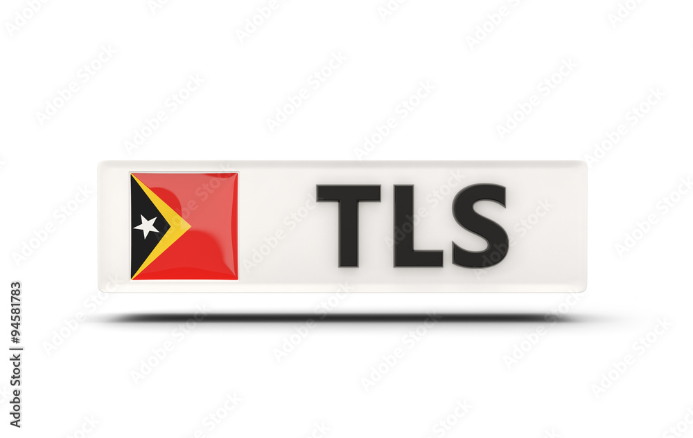 Square icon with flag of east timor Square icon with flag of east timor