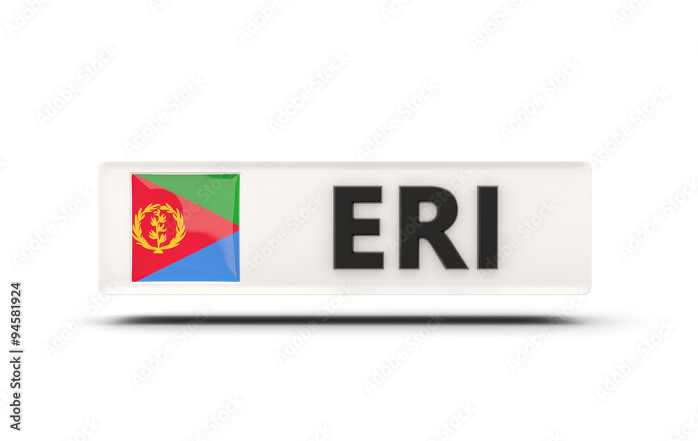 Square icon with flag of eritrea Square icon with flag of eritrea