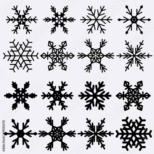 Snowflake vector set