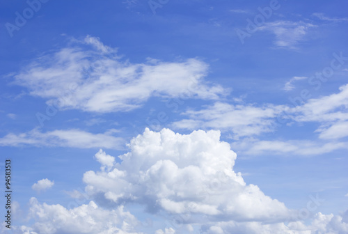 clouds in the blue sky for background texture