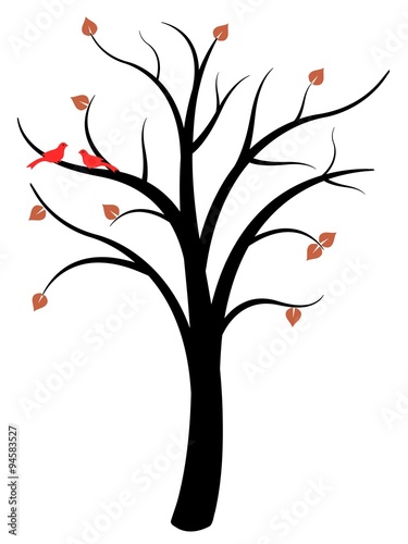 Autumn tree vector