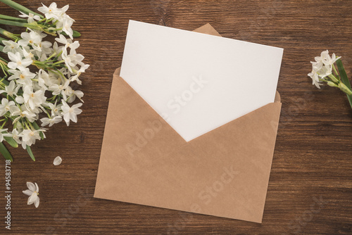 Flowers and an envelope 