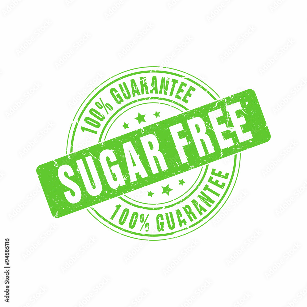 Vector Sugar Free Guarantee stamp Vector Sugar Free Guarantee stamp