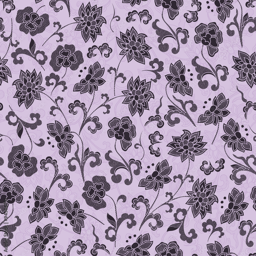 wallpaper seamless vintage flower pattern
