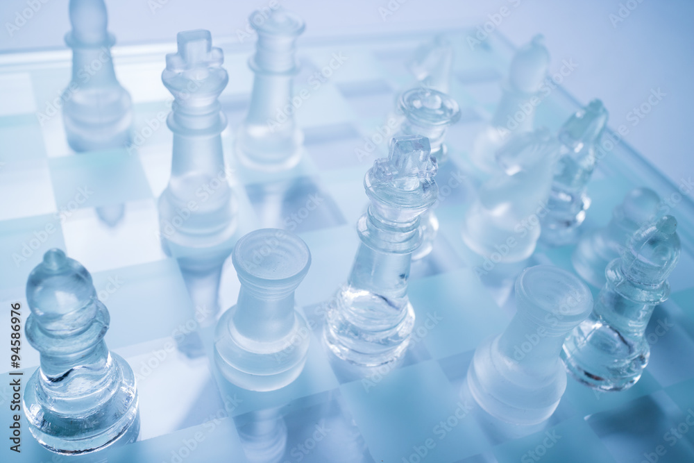 glass chess glass chess