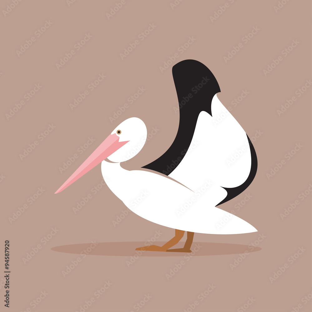 Pelican. Vector Illustration Pelican. Vector Illustration