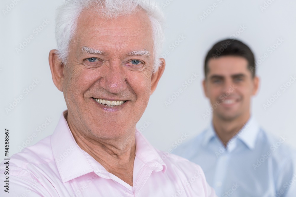 Smiling senior man Smiling senior man