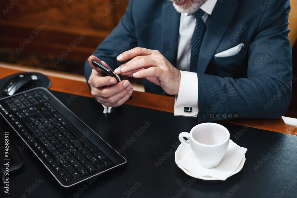 Concept for businessman in expensive office Concept for businessman in expensive office