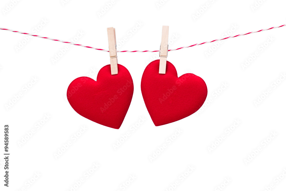 Valentine's hearts isolated on white background. This picture have clipping path for easy to use. Valentine's hearts isolated on white background. This picture have clipping path for easy to use.
