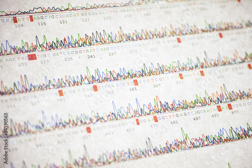 example of poor DNA sequencing result photo