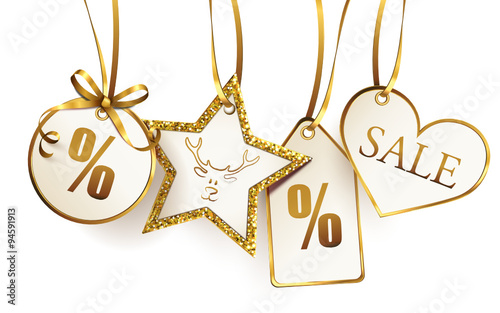 Hängende SALE Etiketten - Weihnachtssaison