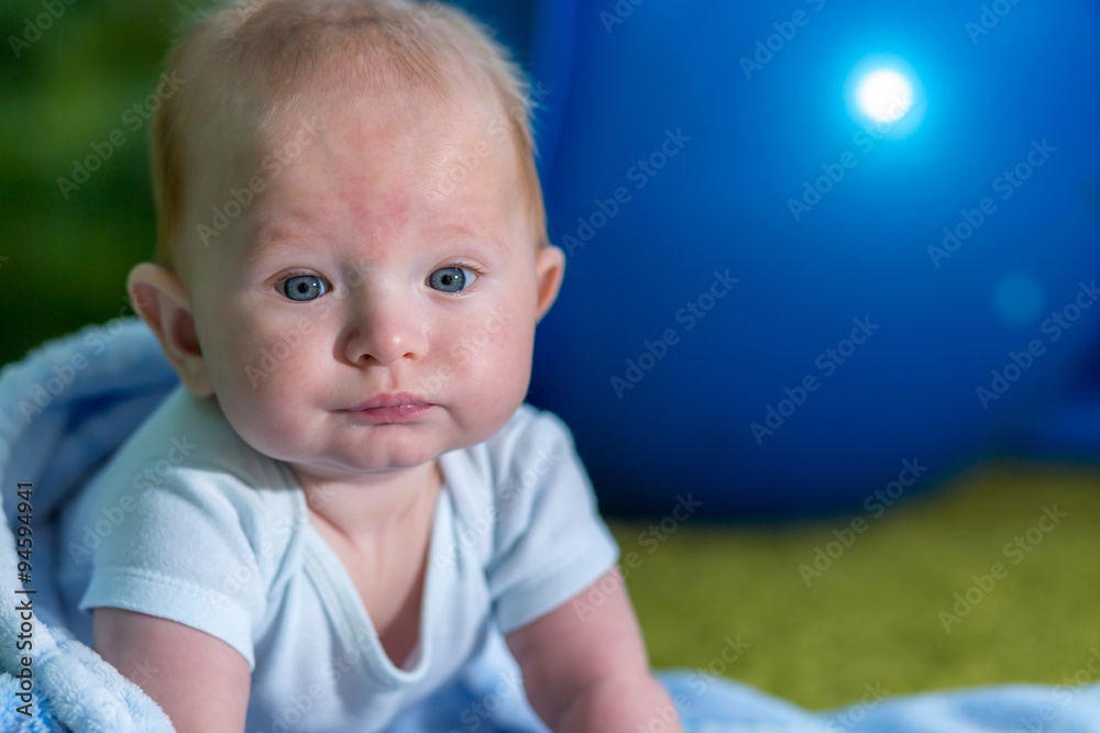 Close-up portrait of the baby. Close-up portrait of the baby.