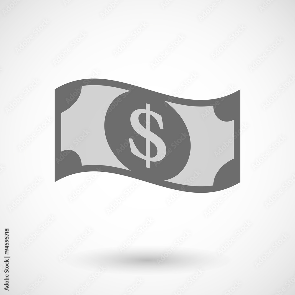 Illustration of a dollar bank note Illustration of a dollar bank note