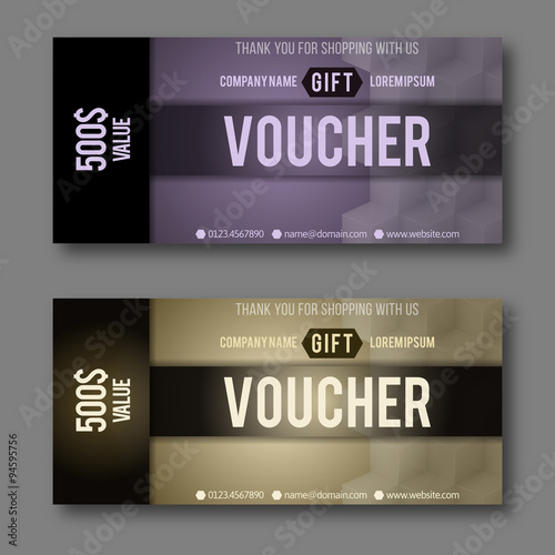 Modern Gift Voucher Template.