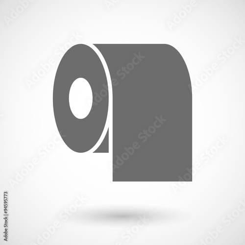 Illustration of a toilet paper roll