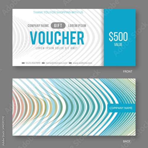 Modern Gift Voucher Template.