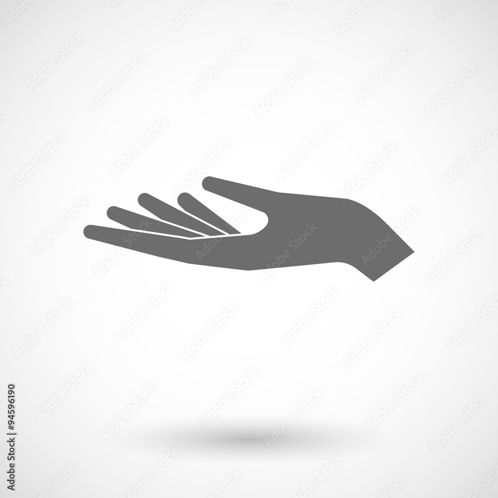 Illustration of a hand offering Illustration of a hand offering
