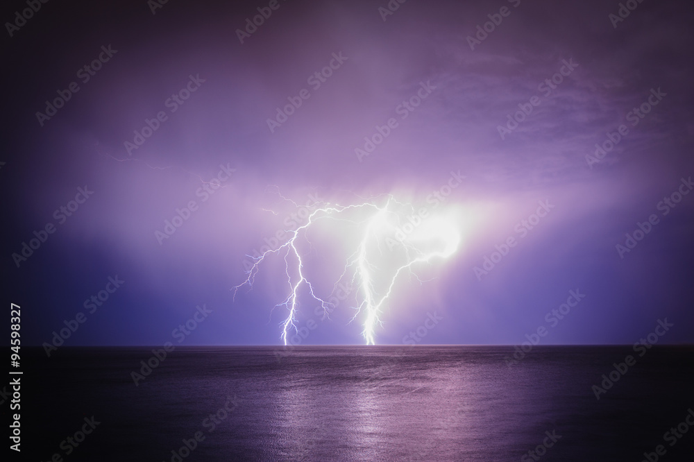 Great storm in the Mediterranean. Limassol. Cyprus