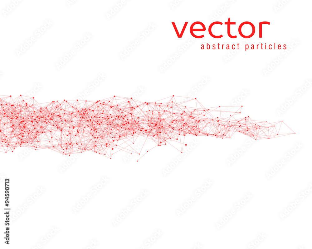 Obraz premium Vector abstract particles
