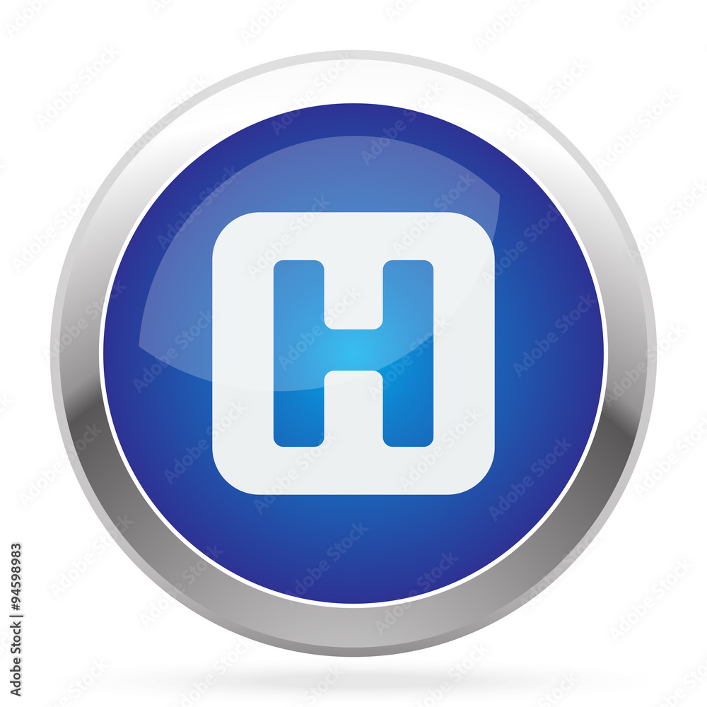 White Helicopter Platform icon on blue web app button White Helicopter Platform icon on blue web app button